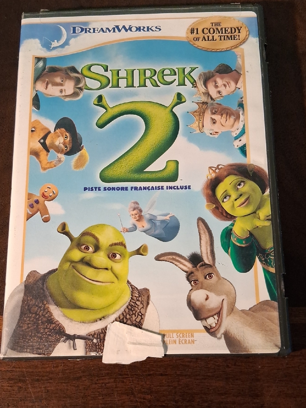 DreamWorks Shrek 2 DVD — Green, Blue and White Artwork